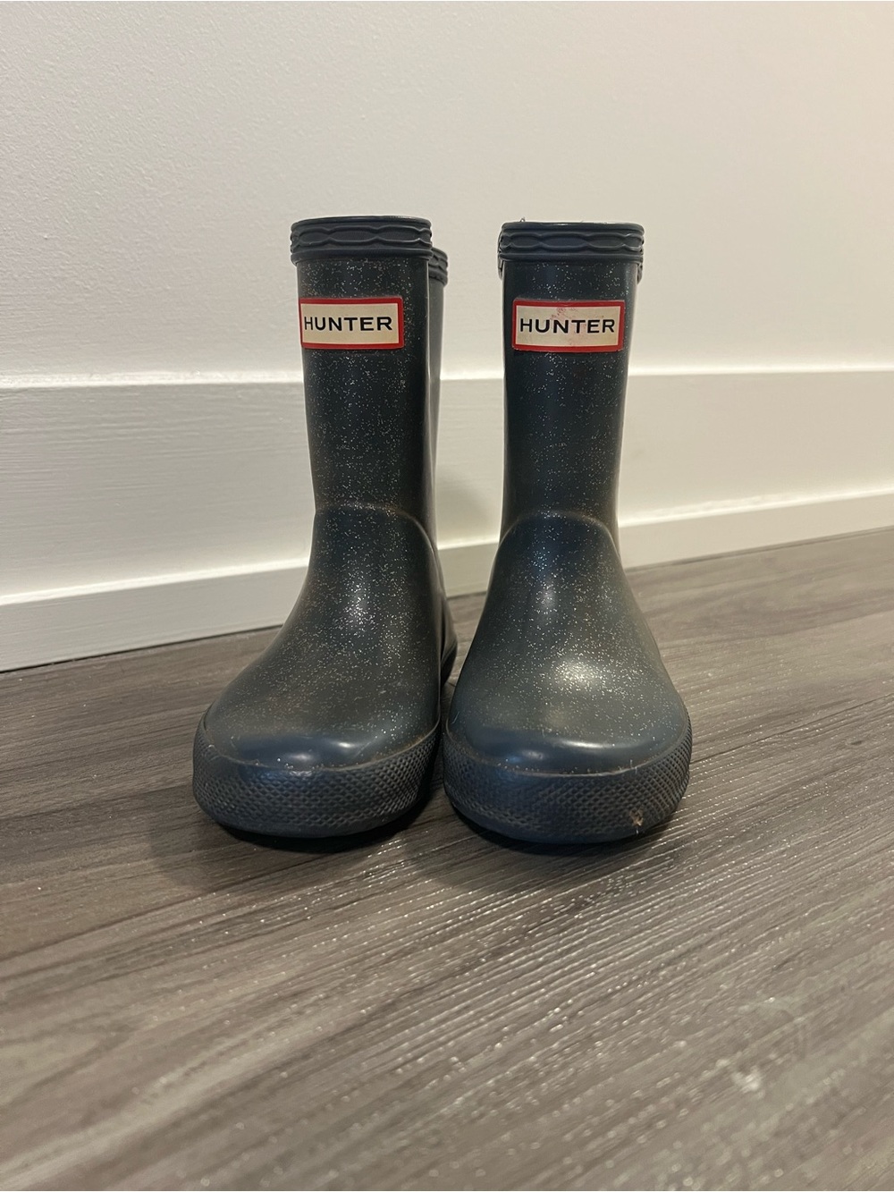 Sparkly Black Hunter Boots